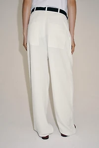 ZW COLLECTION FLOWY DARTED PANTS