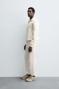 SWEAT COL ZIPPÉ BASIQUE