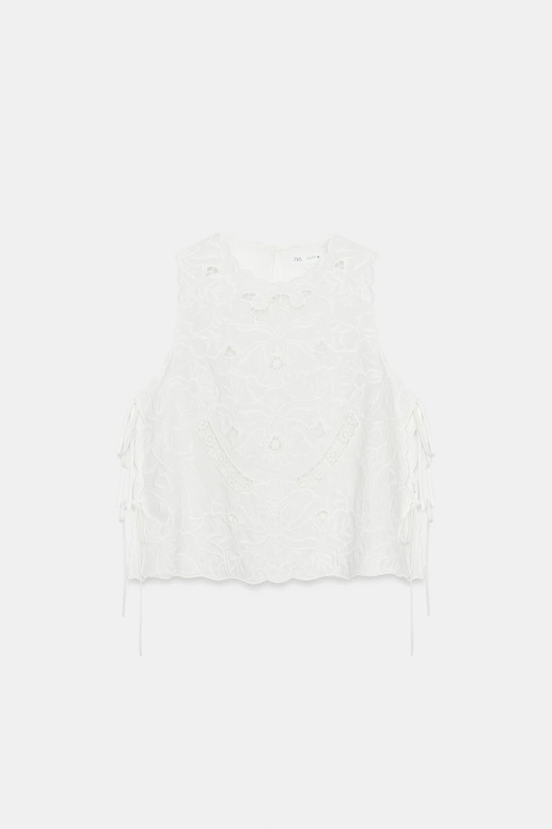 ZW COLLECTION EMBROIDERED SHIRT