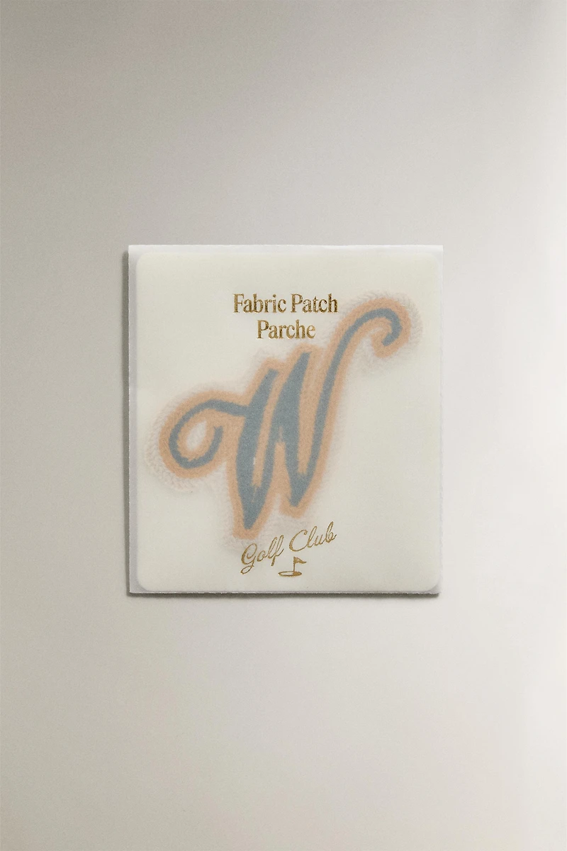 COTTON LETTER W PATCH