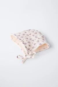 FLORAL PRINT BONNET