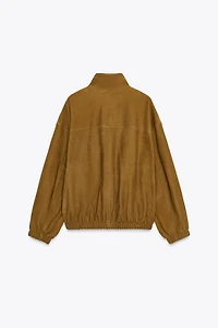 LEATHER BOMBER JACKET ZW COLLECTION LIMITED EDITION