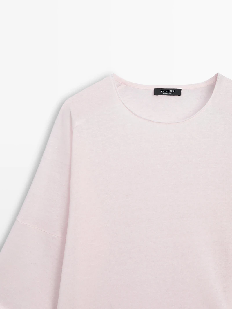 Linen blend T-shirt