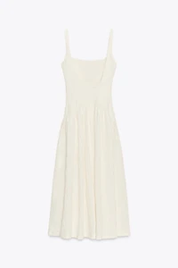 TEXTURED STRAPPY DRESS