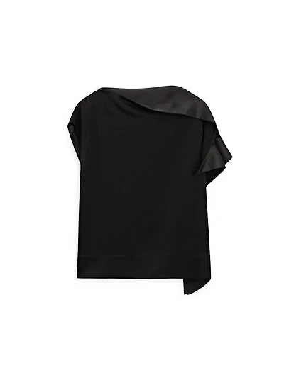 Asymmetric top with ruffle detail - STUDIO