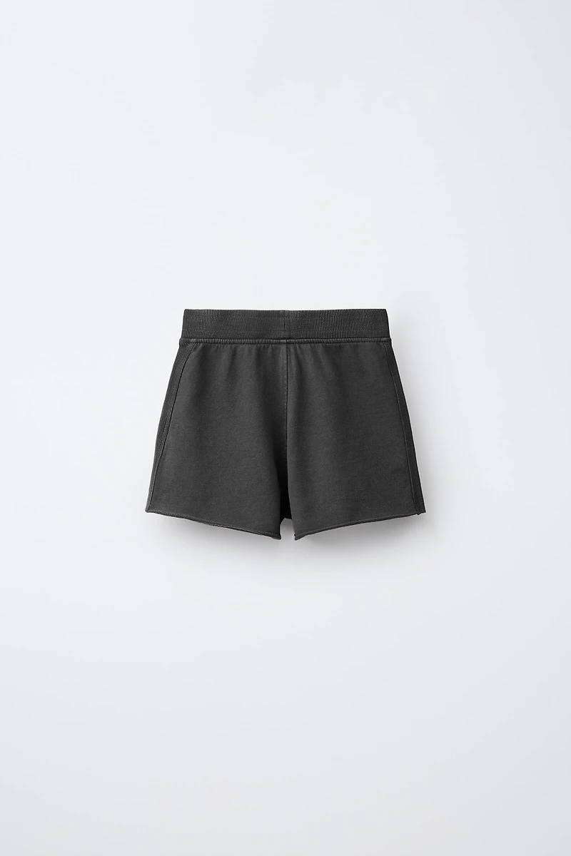 WASHED EFFECT JOGGING SHORTS