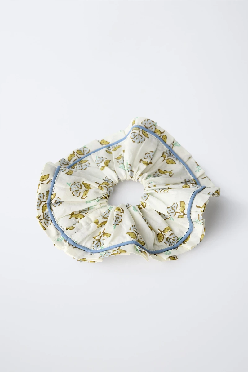 TWO-PACK OF BOHO PRINT SCRUNCHIES