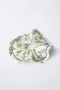 TWO-PACK OF BOHO PRINT SCRUNCHIES