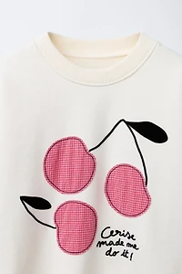 CHERRY PATCH SWEATSHIRT