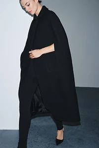 ZW COLLECTION LIMITED EDITION WOOL BLEND CAPE COAT