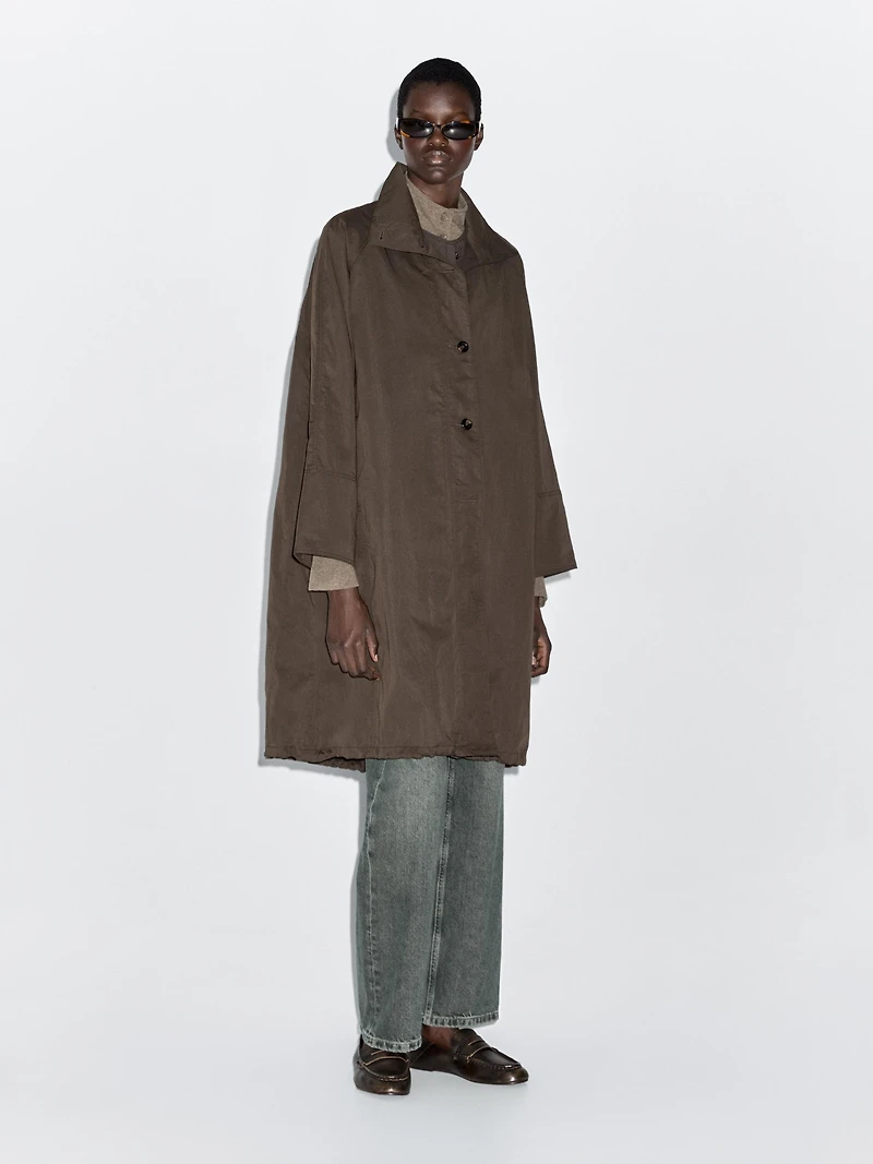 Long parka with detachable gilet