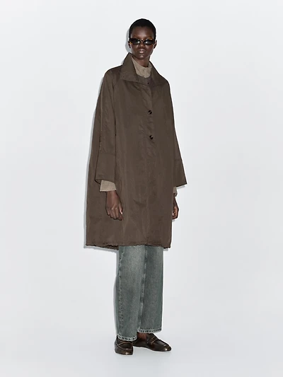 Long parka with detachable gilet