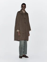 Long parka with detachable gilet