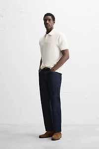 BASIC TEXTURED POLO SHIRT