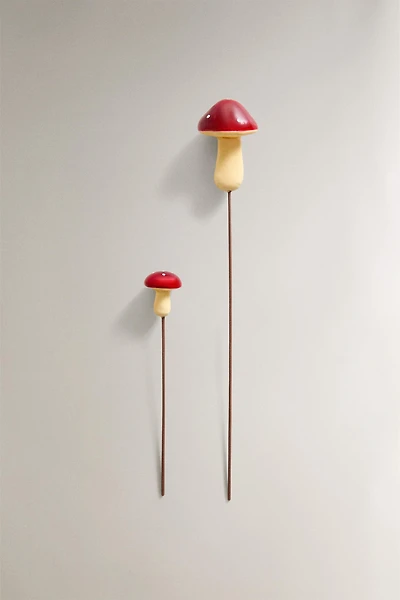 LOT DÉCORATIONS À SUSPENDRE BOUQUETS CHAMPIGNONS NOËL (LOT DE 10)