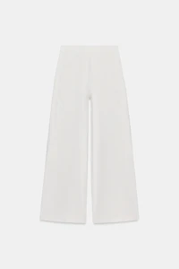 ZW COLLECTION COTTON WIDE LEG PANTS