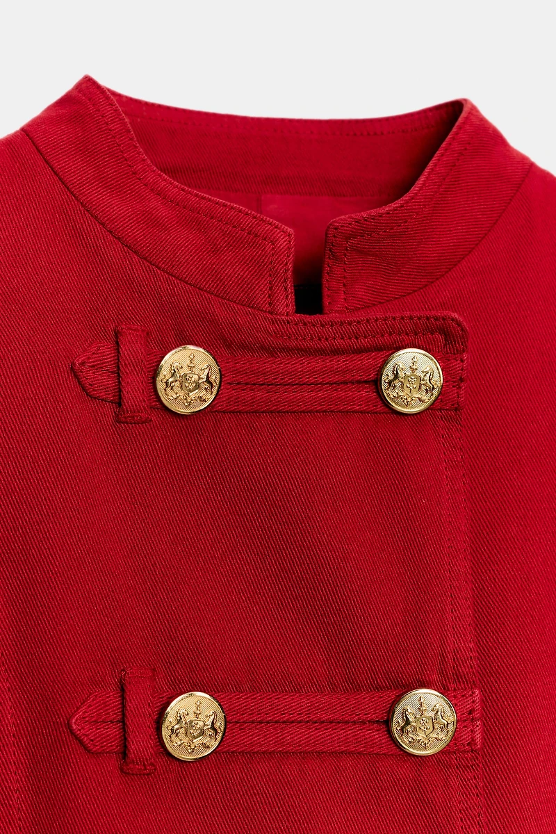 BUTTONED FITTED JACKET