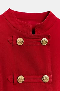 BUTTONED FITTED JACKET