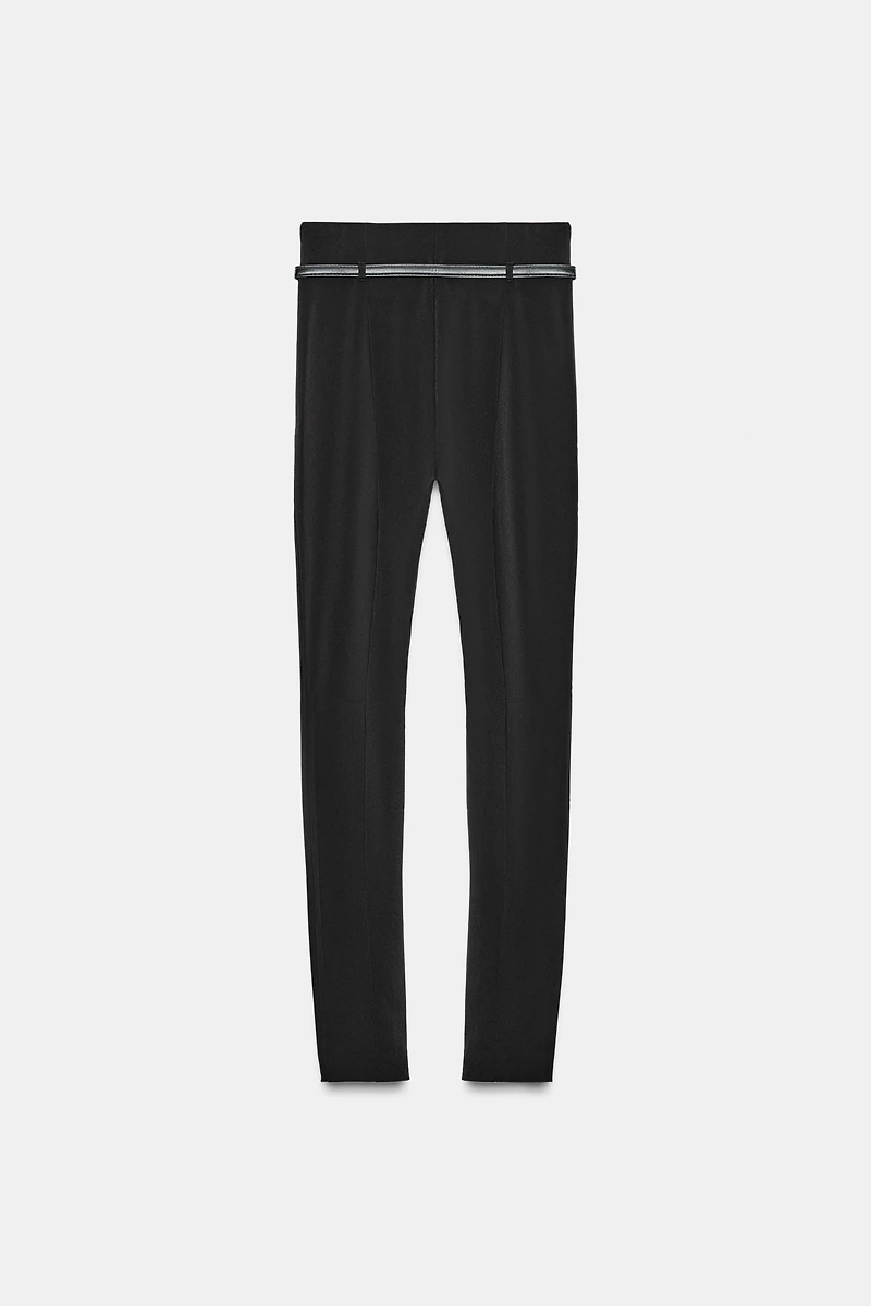 PANTALON LEGGING AVEC CEINTURE