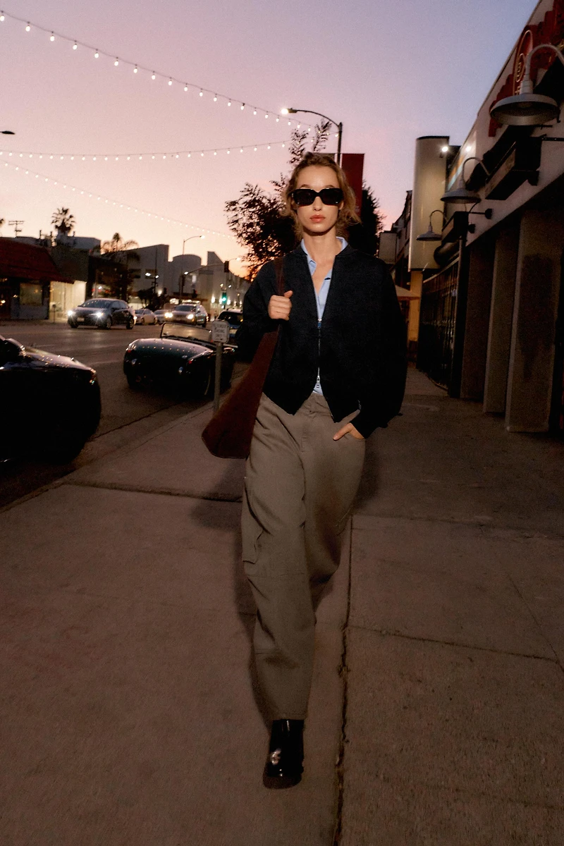 INTERLOCK BOMBER JACKET