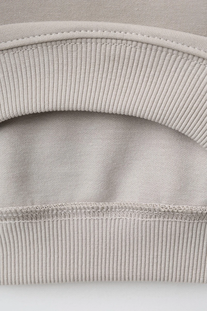INTERLOCK SWEATSHIRT AND BARREL PANTS JOGGING SET