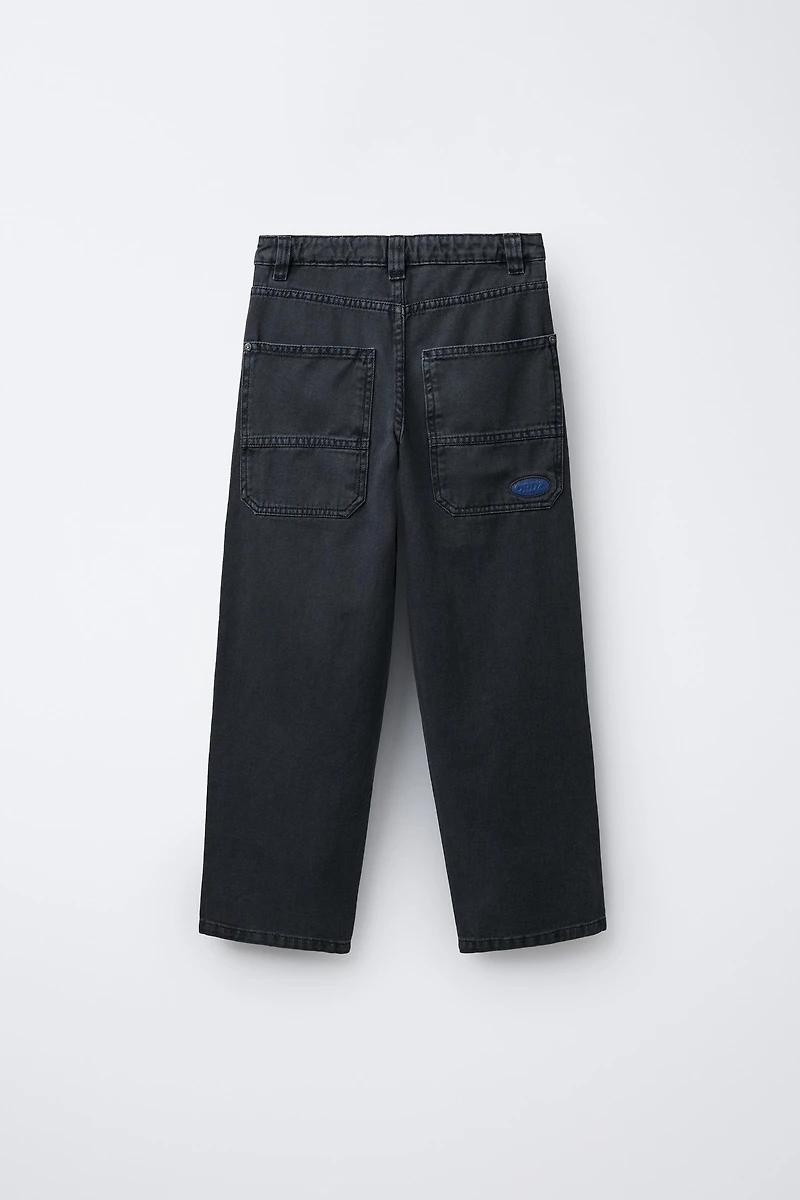 LOOSE FIT TWILL PANTS