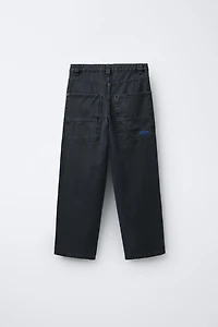 LOOSE FIT TWILL PANTS