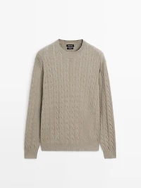 Cotton cable-knit sweater