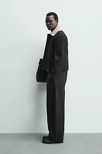 CONTRAST COLLAR TECHNICAL JACKET