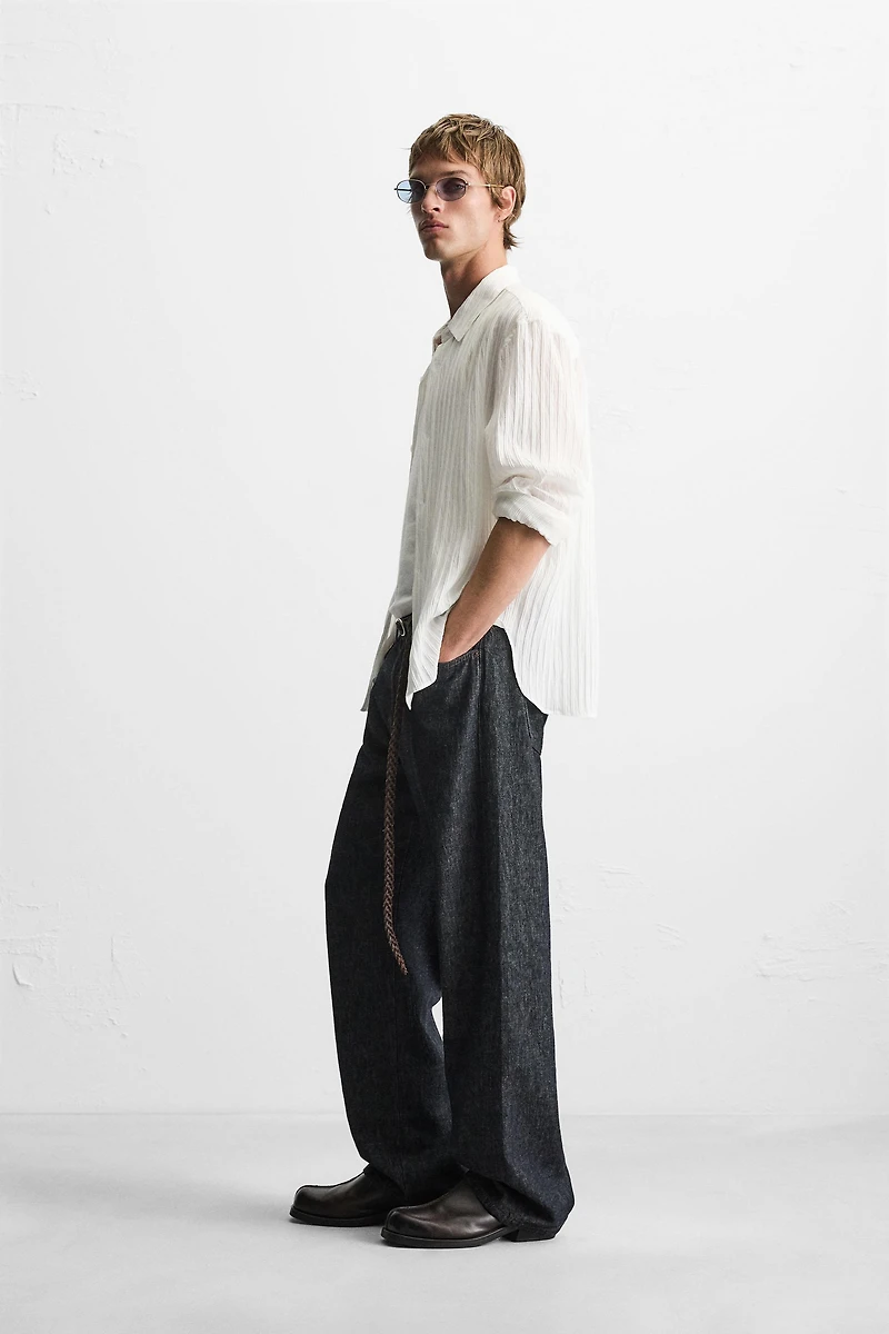 STRIPED JACQUARD SHIRT