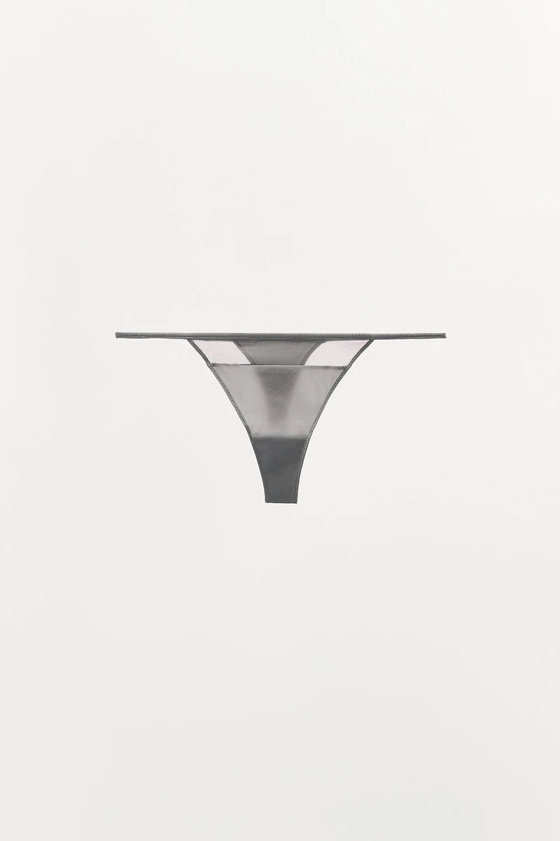 COMBINATION TULLE THONG