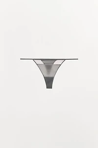 COMBINATION TULLE THONG