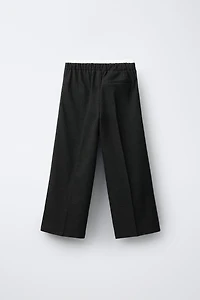 PANTS WITH CONTRASTING DOUBLE WAISTBAND