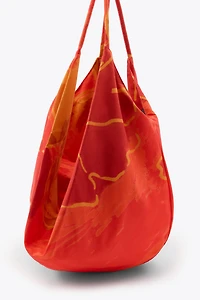 FLORAL PRINT COTTON MAXI BAG