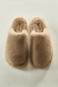 FAUX FUR MULE SLIPPERS