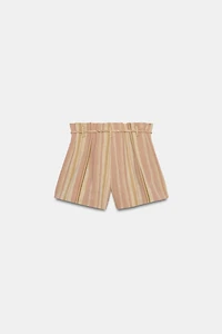 STRIPED SHORTS WITH BELT ZW COLLECTION