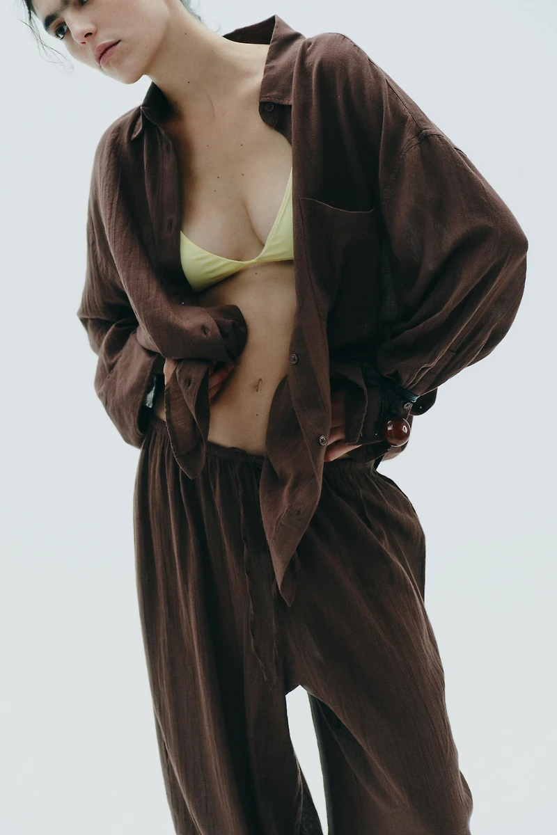 OVERSIZED GAUZE SHIRT