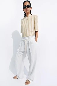 ZW COLLECTION SHORT SLEEVE CROPPED BLAZER