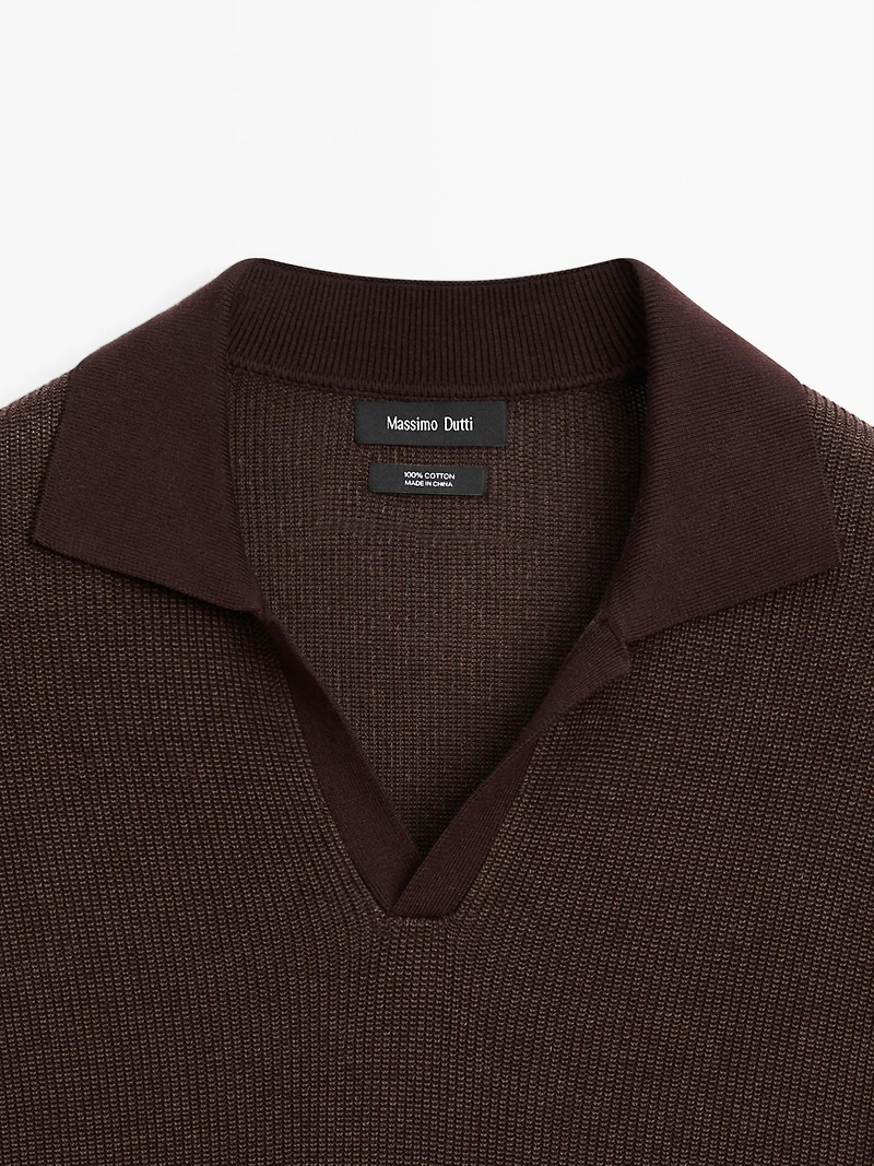 Polo en maille 100 % coton