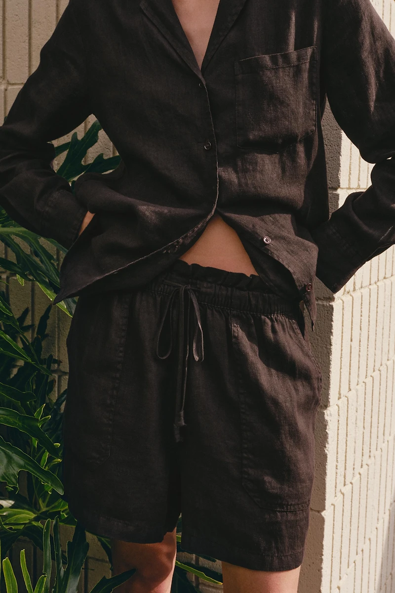 100% LINEN SHORTS ZW COLLECTION