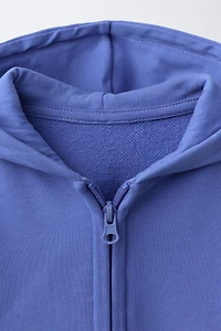 PLAIN ZIP SWEATSHIRT