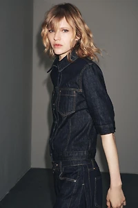 PATCH POCKET DENIM JACKET ZW COLLECTION