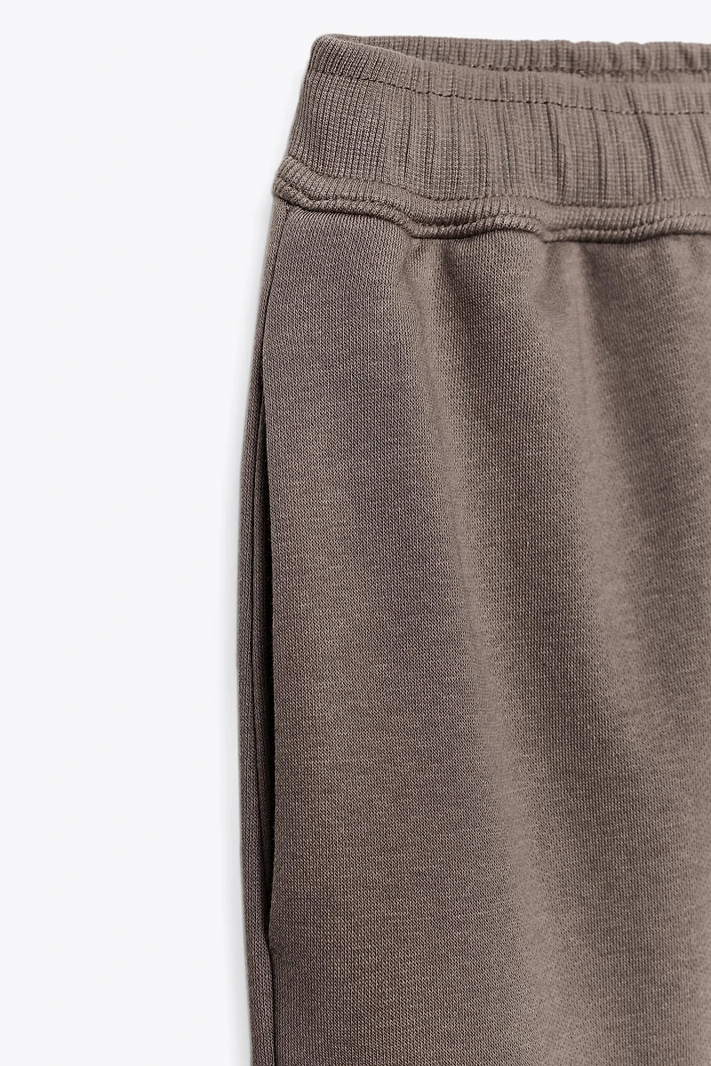 WIDE LEG FLEECE PANTS