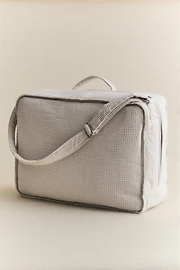 CHILDREN'S TRAVEL SUITCASE WITH A GINGHAM PATTERN