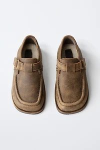LEATHER BUCKLE SHOES