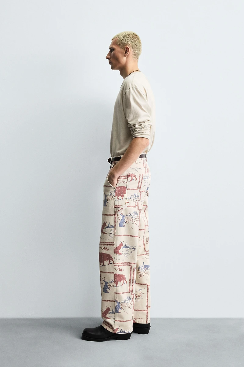 PANTALON À IMPRIMÉ COMICS