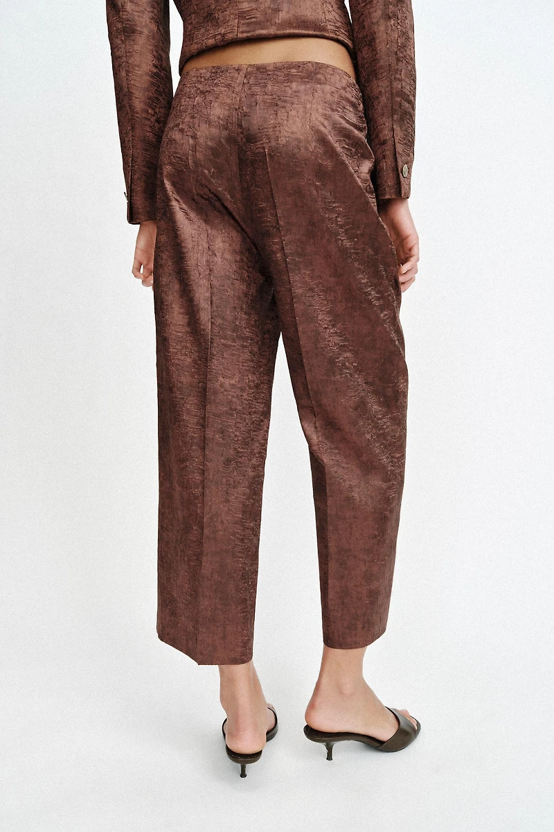 WRINKLE-LOOK CULOTTES