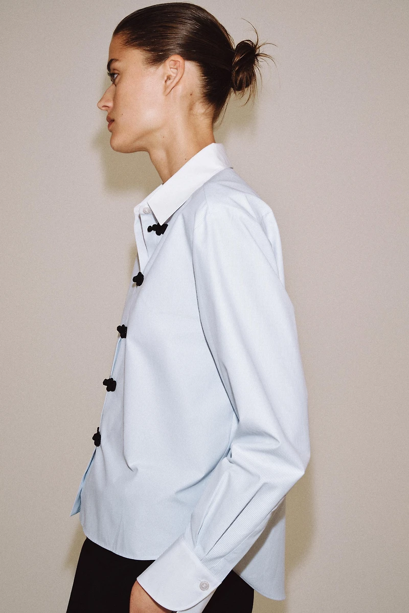 CONTRAST FIREMAN CLASP SHIRT ZW COLLECTION
