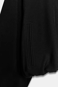 PUFF SLEEVE ZIP JACKET