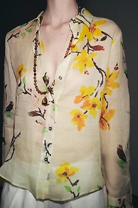 ZW COLLECTION RAMIE FLORAL SHIRT